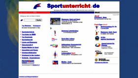 What Sportunterricht.de website looked like in 2020 (3 years ago)