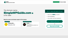 What Simplewpguide.com website looked like in 2020 (3 years ago)