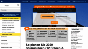 What Solaranlagen-portal.de website looked like in 2020 (3 years ago)