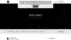What Secvibe.com website looked like in 2020 (3 years ago)