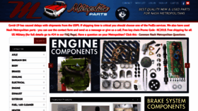 What Shopmetropolitanparts.com website looked like in 2020 (4 years ago)