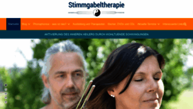 What Stimmgabeltherapie.de website looked like in 2020 (3 years ago)