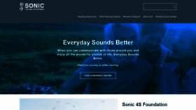 What Sonicinnovations.com website looked like in 2020 (3 years ago)
