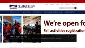 What Shakopeemn.gov website looked like in 2020 (3 years ago)