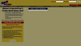What Sports411.com website looked like in 2020 (3 years ago)