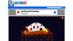 What Solitaire247.com website looked like in 2020 (3 years ago)