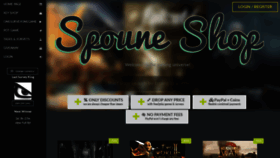 What Spoune.com website looked like in 2020 (3 years ago)