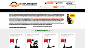 What Scootercatalog.com website looked like in 2020 (3 years ago)