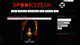 What Spookyflix.com website looked like in 2020 (3 years ago)