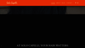 What Solocapelli.com website looked like in 2020 (3 years ago)