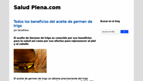 What Saludplena.com website looked like in 2020 (3 years ago)