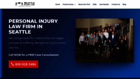 What Seattleinjurylaw.com website looked like in 2020 (3 years ago)