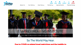 What Starkeyhearingfoundation.org website looked like in 2020 (3 years ago)