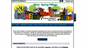 What Silverspringvillage.org website looked like in 2020 (3 years ago)