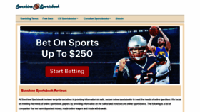 What Sunshine-sportsbook.com website looked like in 2020 (3 years ago)