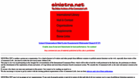 What Sinistra.net website looked like in 2020 (3 years ago)