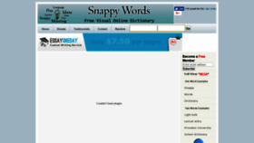 What Snappywords.com website looked like in 2020 (3 years ago)