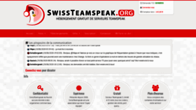 What Swissteamspeak.com website looked like in 2020 (3 years ago)