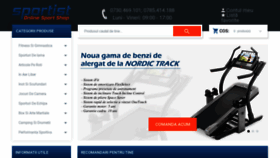 What Sportist.ro website looked like in 2020 (3 years ago)