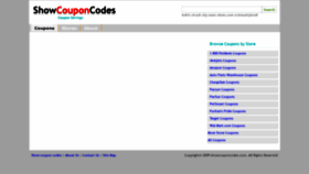 What Showcouponcodes.com website looked like in 2020 (3 years ago)