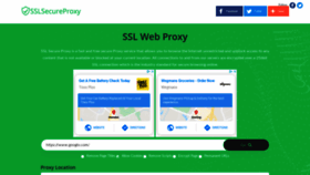 What Sslsecureproxy.com website looked like in 2020 (3 years ago)