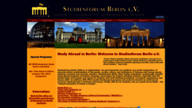 What Studienforum-berlin.de website looked like in 2020 (3 years ago)