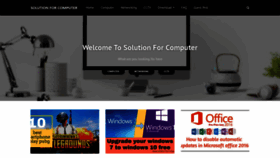 What Solutionforcomputer.com website looked like in 2020 (3 years ago)