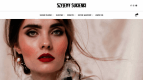 What Szyjemysukienki.pl website looked like in 2020 (3 years ago)