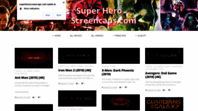 What Superheroscreencaps.com website looked like in 2020 (3 years ago)