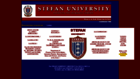 What Stefan-university.edu website looked like in 2020 (3 years ago)