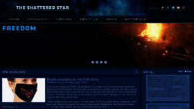 What Shatteredstar.org website looked like in 2020 (3 years ago)