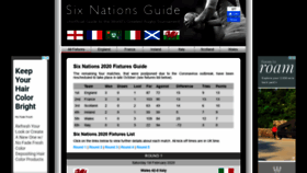 What Six-nations-guide.co.uk website looked like in 2020 (3 years ago)