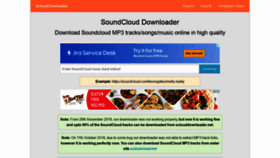 What Sclouddownloader.net website looked like in 2020 (3 years ago)