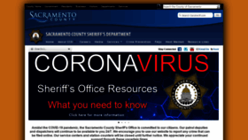 What Sacsheriff.com website looked like in 2020 (3 years ago)