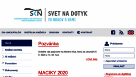 What Skn.sk website looked like in 2020 (3 years ago)