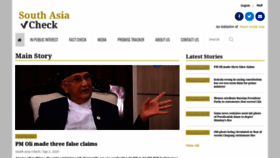 What Southasiacheck.org website looked like in 2020 (3 years ago)