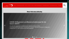 What Swissunihockey.ch website looked like in 2020 (3 years ago)