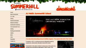 What Summerhillschool.co.uk website looked like in 2020 (3 years ago)