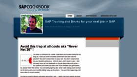 What Sapcookbook.com website looked like in 2020 (4 years ago)