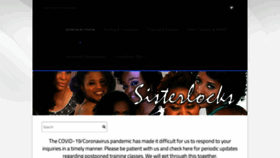 What Sisterlocks.com website looked like in 2020 (3 years ago)