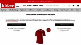 What Shop.kicker.de website looked like in 2020 (3 years ago)