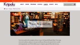 What Shop.kripalu.org website looked like in 2020 (3 years ago)