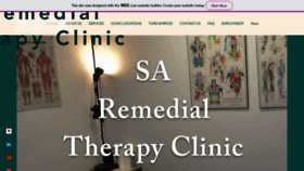 What Saremedialtherapyclinic.com.au website looked like in 2020 (3 years ago)