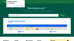 What Saveshared.com website looked like in 2020 (3 years ago)