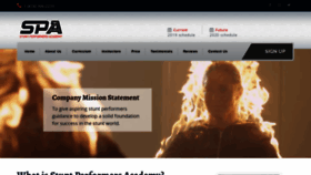 What Stuntperformersacademy.com website looked like in 2020 (5 years ago)