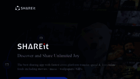 What Shareit.ushareit.com website looked like in 2020 (3 years ago)