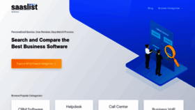 What Saaslist.com website looked like in 2020 (3 years ago)