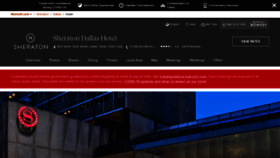 What Sheratondallashotel.com website looked like in 2020 (3 years ago)