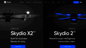 What Skydio.com website looked like in 2020 (3 years ago)