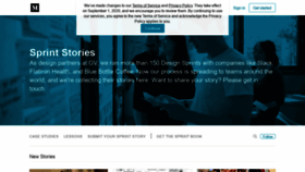 What Sprintstories.com website looked like in 2020 (3 years ago)